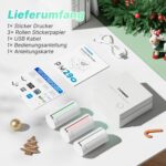 TYPONOS PM290 Mini Bluetooth Thermodrucker – Tragbarer Sticker Drucker für Smartphone – Bild 8