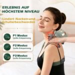 Pourbibi Nackenmassagegerät mit 4D-Bionik – Kabellos & Wärmetherapie für Nacken, Schultern, Rücken – Bild 4