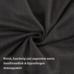 Nesture Thermo Fleece Bettwäsche 135x200 4-teilig – Wärmend & pflegeleicht in Anthrazit – Bild 3