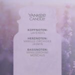 Yankee Candle Lavender Vanilla grosse Duftkerze – 150 Stunden Brenndauer für Entspannung – Bild 4
