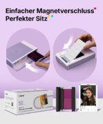 Liene Pearl N200 Pro Nachfüllset: 50 Fotopapier & 5 Farbbänder – Sofort haftend & wasserfest – Bild 8
