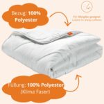 sleepling Winter Bettdecke 135x200 cm 2er Set – Wärmebettdecke Made in EU, OEKO-Tex 100 – Bild 3