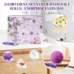Adventskalender 2026 Badebomben für Frauen – 24 natürliche Düfte & Spa-Entspannung – Bild 3
