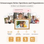 Frameo Digitaler Bilderrahmen 10.1 Zoll Eichenholz WLAN mit 32GB – Fotos teilen per App – Bild 6