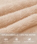 JACKETOWN Damen Fleecejacke mit Kapuze & Reissverschluss – Warme Hoodie für Herbst & Winter – Bild 3