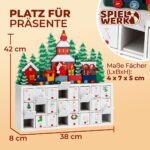 SPIELWERK® Adventskalender Winterlandschaft – Holz-Adventskalender zum Selberbefüllen – Bild 2