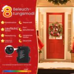 Avoalre Weihnachtskranz 40 cm mit 40 LEDs, 8 Modi & Timer – Batteriebetrieben – Bild 7