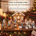 Krippen-Adventskalender 2026 mit LED-Beleuchtung – 24 Figuren & Strickoptik für Kinder – Bild 4