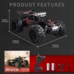 Carox 1:18 Ferngesteuertes RC Auto – 25 km/h Monstertruck mit LED für Kinder ab 6 Jahren – Bild 2