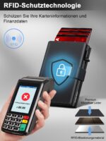 SEMORID Slim Geldbörse Herren mit RFID-Schutz & Pop-up Kartenfach – Ultradünnes Portmonee – Bild 7