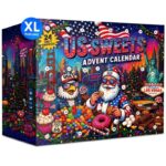 EWL Adventskalender US Sweets Mix 2026 – 24 amerikanische Süssigkeiten für die Adventszeit