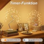 DELICHTER 2er Pack Lichterbaum 45 cm mit 108 warmweissen LEDs – USB/Batteriebetrieb – Bild 7