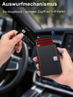 SEMORID Slim Geldbörse Herren mit RFID-Schutz & Pop-up Kartenfach – Ultradünnes Portmonee – Bild 4