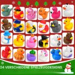 Tymokcall Adventskalender Enten 2026 – 24 Quietscheenten für Kleinkinder 1–3 Jahren – Bild 4