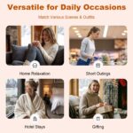 LongBay Damen Winter Hausschuhe mit Memory Foam & Chenille – Warme Hausbooties für Innen & Aussen – Bild 9
