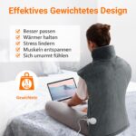 Comfytemp Gewichtetes Heizkissen für Rücken & Nacken – 9 Wärmestufen mit Abschaltautomatik – Bild 2