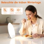 Comfytemp Tageslichtlampe 16.000 Lux – UV-freie Lichttherapie für Schreibtisch & Schlaf – Bild 3