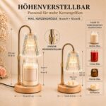 Funistree Kerzenwärmer Lampe mit Timer & Dimmer – Duftkerzen ohne Flamme – Bild 2
