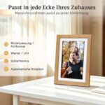 Frameo Digitaler Bilderrahmen 10.1 Zoll Eichenholz WLAN mit 32GB – Fotos teilen per App – Bild 7