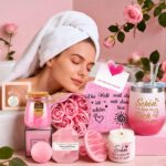 Giftota Spa Wellness Geschenkset 11-tlg. Rosa – Verwöhn-Paket für Frauen – Bild 4