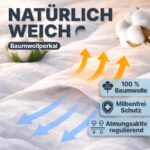 KNERST Winterbettdecke 135×200 cm – Daunen & Federn Kassettendecke Made in Germany – Bild 4