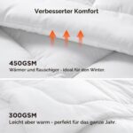 BEDSURE Winterdecke 135x200 cm 450 GSM – Wärmende Bettdecke 2er-Set, OEKO-TEX zertifiziert – Bild 5