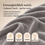 DreamHome Winter Plüsch Bettwäsche 135x200 Cashmere Touch – Kuschelig warmes Nicki-Fleece Bettset – Bild 6
