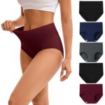 INNERSY 5er Pack Damenslips Baumwolle Hohe Taille – Atmungsaktiv & Komfortabel