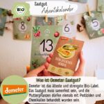 Bio Saatgut Adventskalender 2026 – 24 Demeter Gemüse Samen mit DIY Zubehör – Bild 5