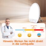 Comfytemp Tageslichtlampe 16.000 Lux – UV-freie Lichttherapie für Schreibtisch & Schlaf – Bild 4