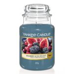 Yankee Candle Mulberry & Fig Delight 623g – Duftkerze im Glas mit bis zu 150h Brenndauer