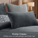 RUIKASI Flanell Bettwäsche 135x200 4teilig – Wärmende Fleece Bettwaren für Winter – Bild 7