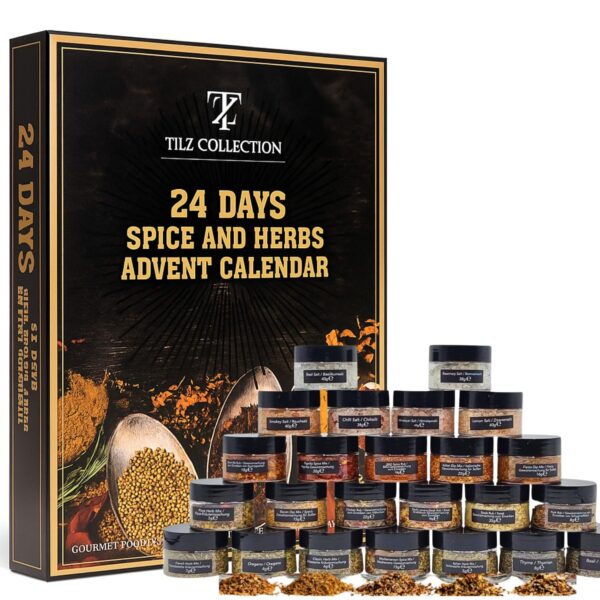 Tilz Gewürzkalender 2026 – Premium Adventskalender mit 24 Gourmet-Gewürzen für Küchenenthusiasten