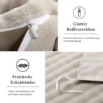 RUIKASI Winter Plüsch Bettwäsche 135x200 cm – 3D Bubble Fleece mit Reissverschluss – Bild 6