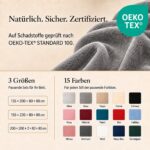 DreamHome Winter Plüsch Bettwäsche 135x200 Cashmere Touch – Kuschelig warmes Nicki-Fleece Bettset – Bild 4