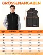 TODWARM Beheizbare Fleece Weste Herren – 15 Heizzonen & 10h Akkulaufzeit | S–4XL – Bild 7