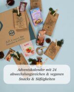 VEGAN BOX® Adventskalender 2026 – 24 vegane Snacks & Süssigkeiten mit nachhaltiger Verpackung – Bild 2
