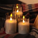 Forever Speed 6er-Set LED-Kerzen Grau Glas – Aufladbar mit Fernbedienung & Timer – Bild 4