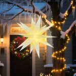 Sky angle 3D LED Weihnachtsstern 60 cm – Warmweisse Beleuchtung mit Timer für Innen & Aussen – Bild 7