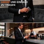 TENBST Geldbörse Herren mit Pop-up-Kartenfach & RFID Schutz – Slim Wallet Schwarz – Bild 6
