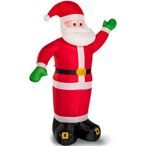 Monzana Aufblasbarer Weihnachtsmann XXL 250cm mit LED & Elektropumpe – Weihnachtsdeko Outdoor