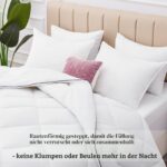 Aisbo Winterbettdecke 220x240 cm mit 450 GSM – Wärmende Steppdecke für kalte Nächte – Bild 3