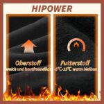 HIPOWER 3er Pack Thermo Leggings Damen – Gefüttert, High Waist & mit Taschen – Bild 3