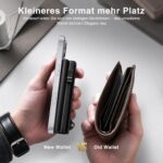 TENBST Slim Wallet Herren mit RFID-Schutz – Kompaktes Kartenetui aus Kunstleder – Bild 4