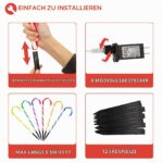 YAVOCOS 46cm Zuckerstangen Lichterketten Set mit 12 LEDs – Weihnachtsdeko für Innen & Aussen – Bild 3