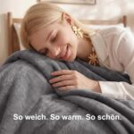 WAVVE Fleecedecke 220x240 cm – Premium Mikrofaser Kuscheldecke mit 260 GSM für Bett & Sofa – Bild 4