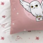 Harry Potter Bettwäsche 135x200 Flanell – Hedwig Kinderbettwäsche aus 100% Baumwolle – Bild 5