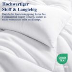WAVVE Winterdecke 155x220 cm mit Mikrofaser – Wärmende Steppdecke für erholsamen Schlaf – Bild 3