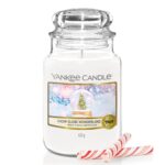 Yankee Candle Snow Globe Wonderland – Grosse Duftkerze mit Minze & Eukalyptus, 150h Brenndauer