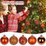 25er Set Briful Christbaumkugeln 6cm – Bruchsicher & vielfältig für festliche Dekoration – Bild 5